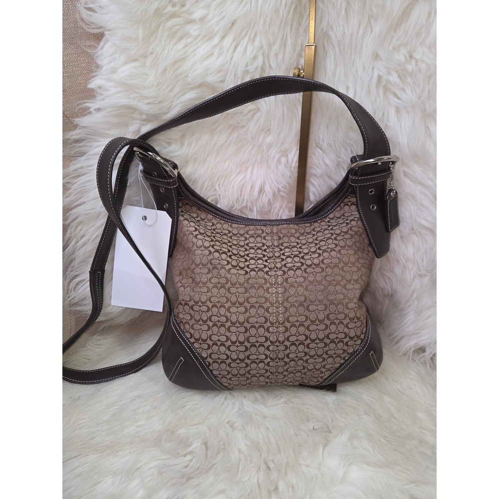 V113 CoachbSignaturecDuffle Y2K Vintage